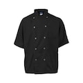 Kng 4XL Men's Active Black Short Sleeve Chef Coat 2124BKSL4XL